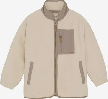 MINYMO Fleece Jacket in Beige: front
