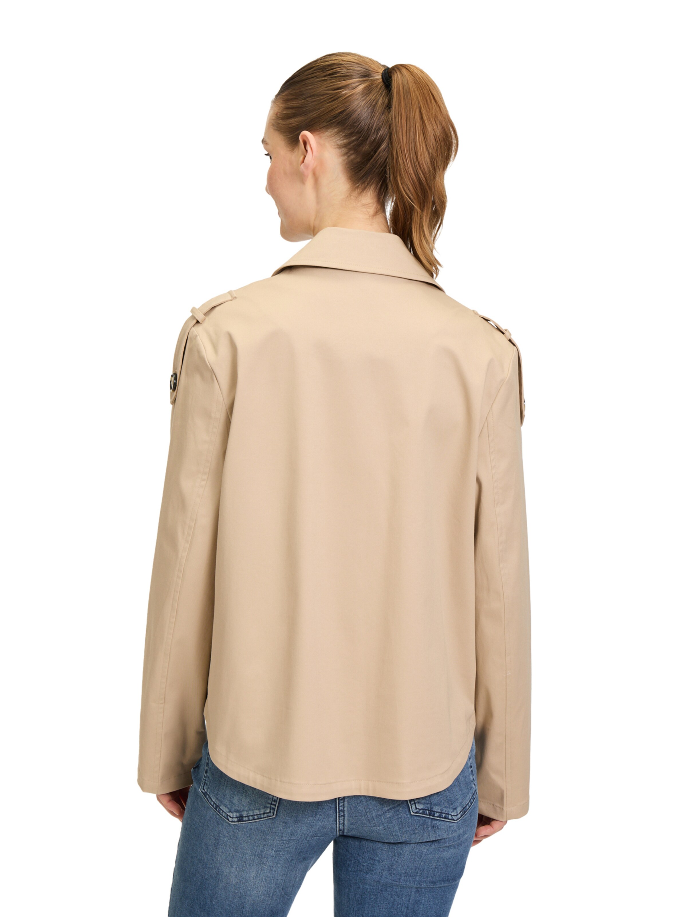 Amber & June Between-season jacket in Beige