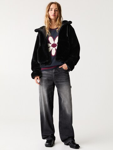Veste mi-saison Pull&Bear en noir