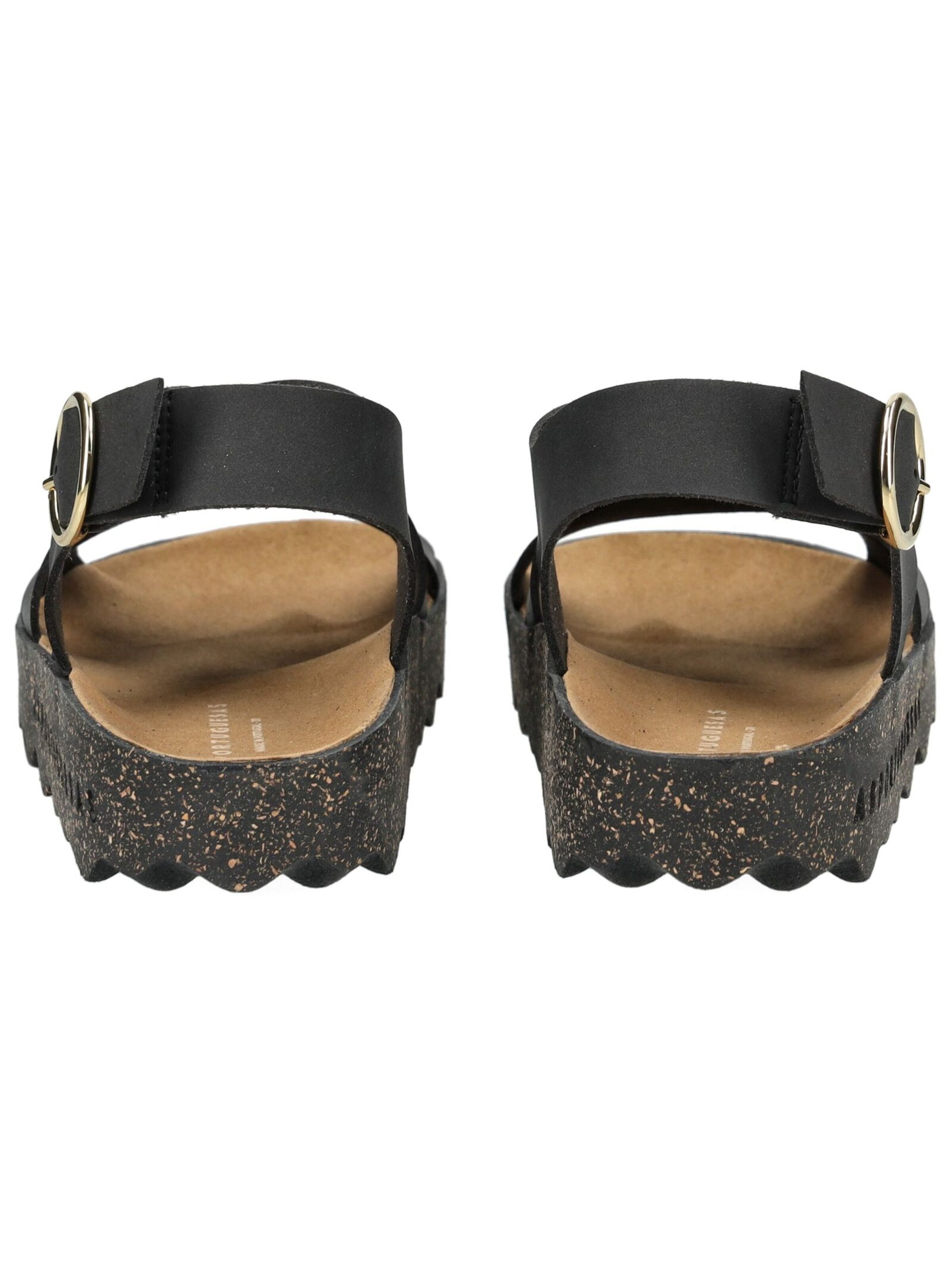 Asportuguesas Sandalen met riem in Zwart