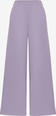 Cat e Lolette Regular Housut 'Palazzo Trousers' värissä lila: etupuoli