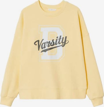 MANGO TEEN Sweatshirt 'Varsity' in Yellow: front