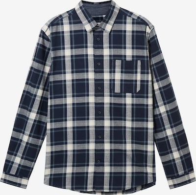TOM TAILOR Overhemd in de kleur Ecru / Navy / Lichtblauw, Productweergave