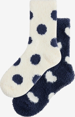 Next Socken in Blau: Vorderseite
