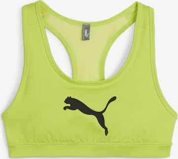 PUMA Bustier Sport bh '4KEEPS' in Groen: voorkant