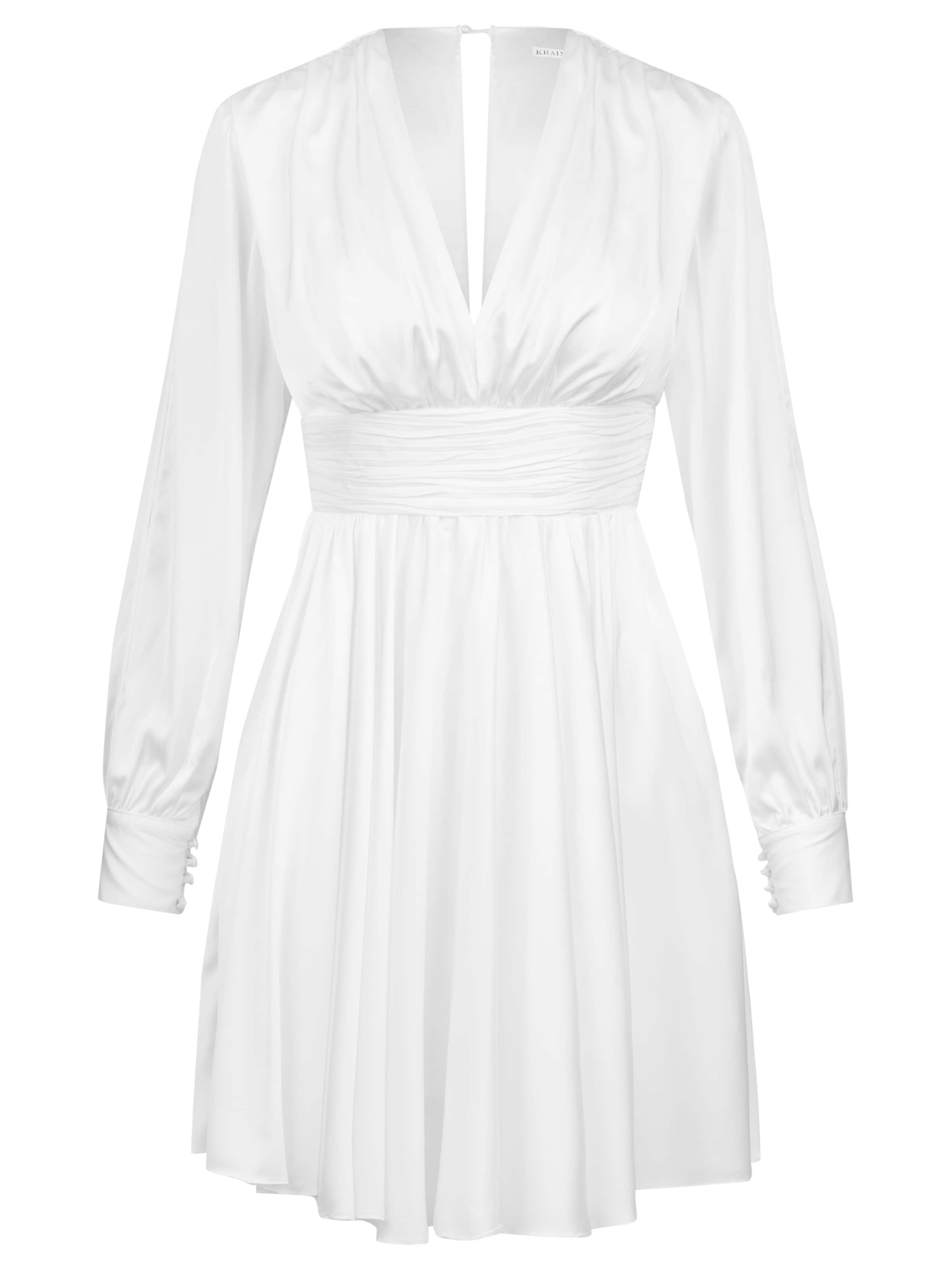 Kraimod Рокля за коктейл в бяло: отпред
