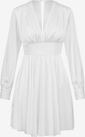 Kraimod - Vestido de gala en blanco: frente