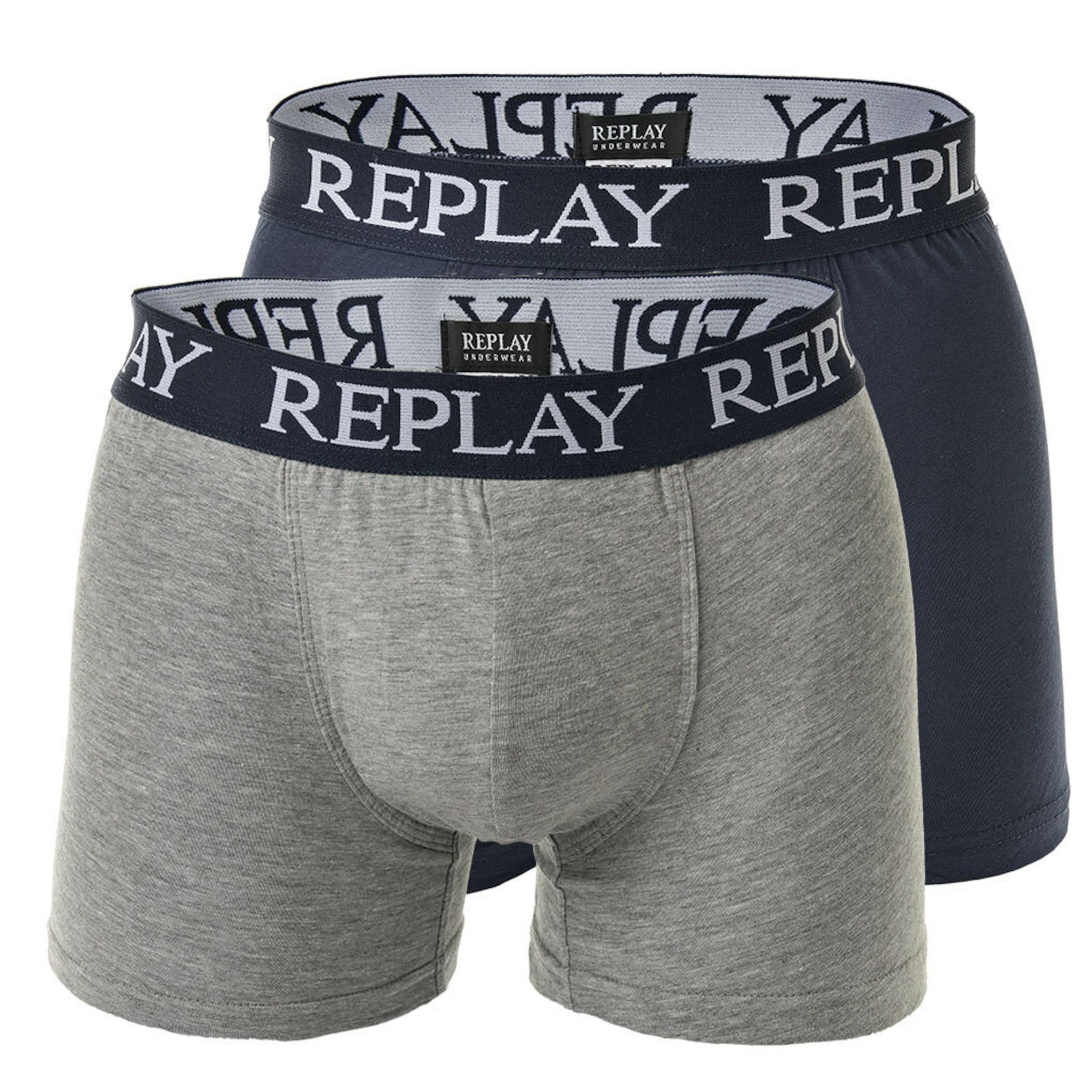 Boxers REPLAY en bleu : devant