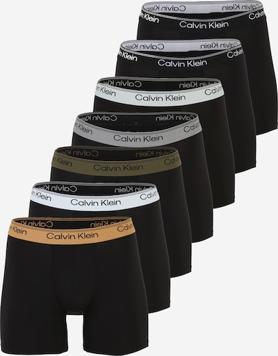 Calvin Klein Underwear Bokserishortsit koossa XS värissä vaaleanharmaa / oliivi / oranssi / musta, Tuotenäkymä