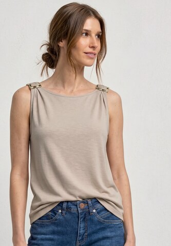 STREET ONE Top in Beige: front