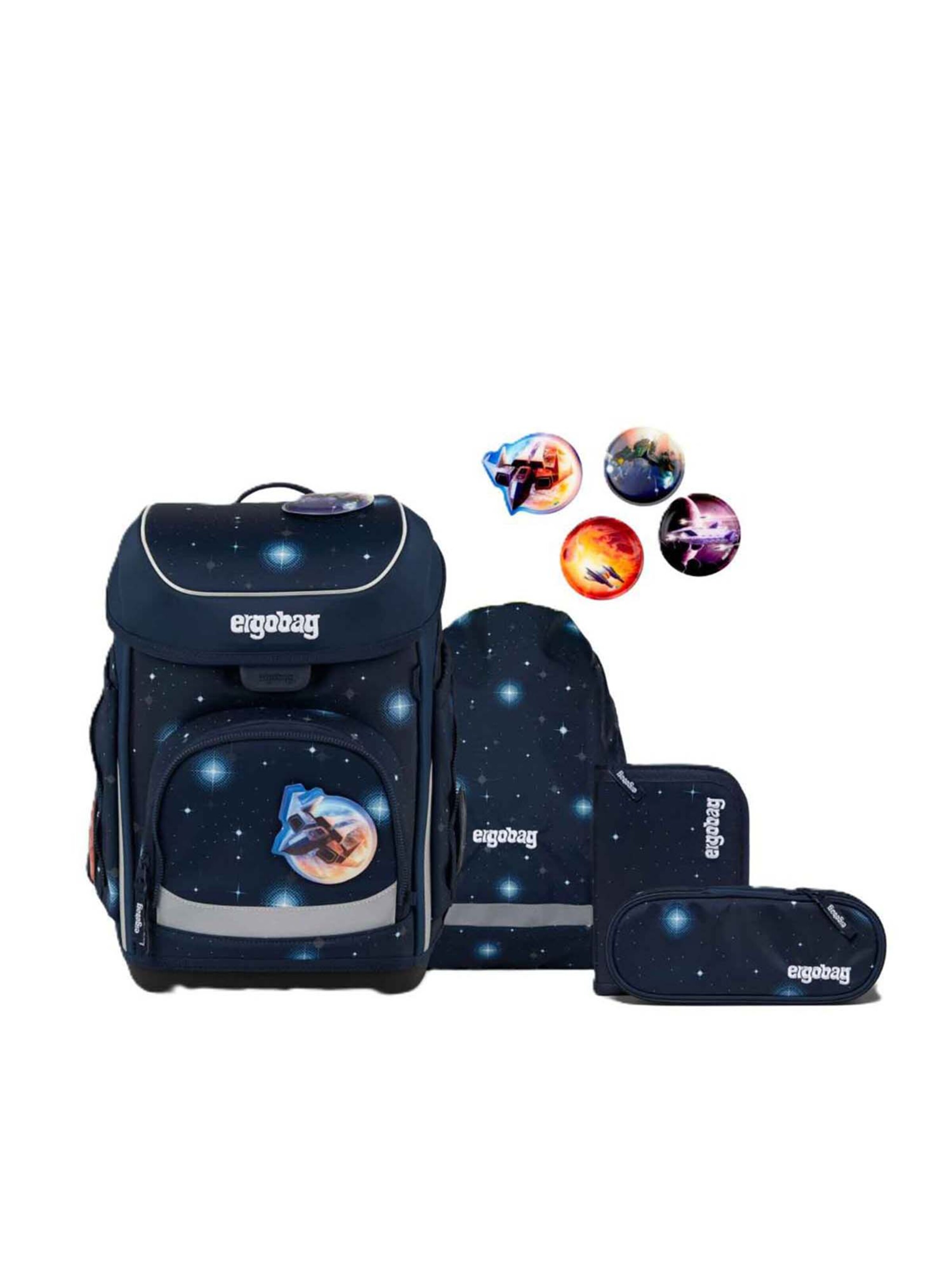 ergobag Backpack 'Set 5tlg. 2026' in Blue: front