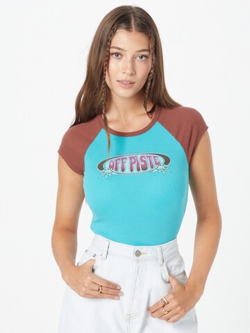 BDG Urban Outfitters - Camisa 'OFF PISTE' em azul: frente