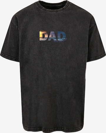Merchcode T-Shirt 'For The Best Dad' in Grau: Vorderseite
