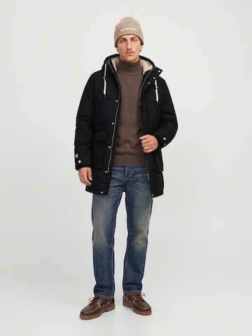 Parka d’hiver 'JORFREDERIKSBERG' JACK & JONES en noir : devant