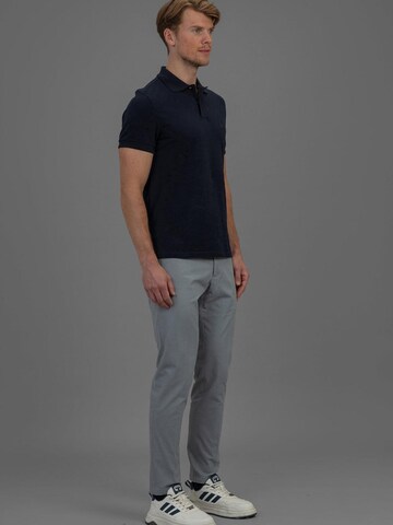 Laurent Vergne Tricot 'Laurent Vergne Hugo Cotton Pique Polo - Navy' in Blauw
