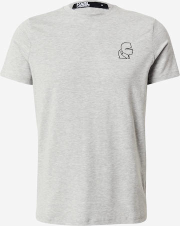 T-Shirt Karl Lagerfeld en gris : devant