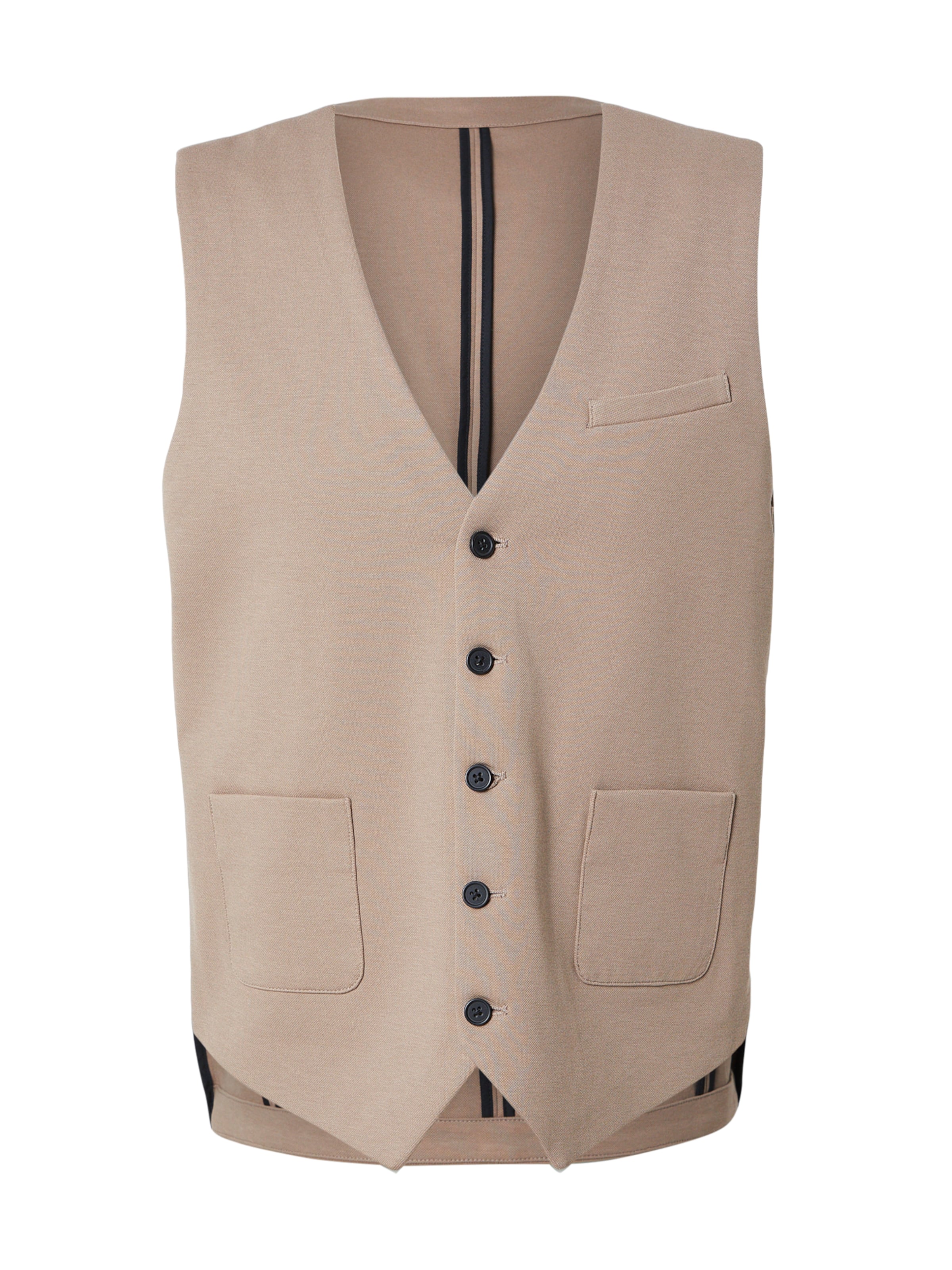 Lindbergh Средняя посадка Жилет от костюма в Бежевый: спереди