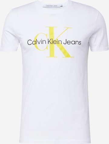 Calvin Klein Jeans Shirt in Wit: voorkant