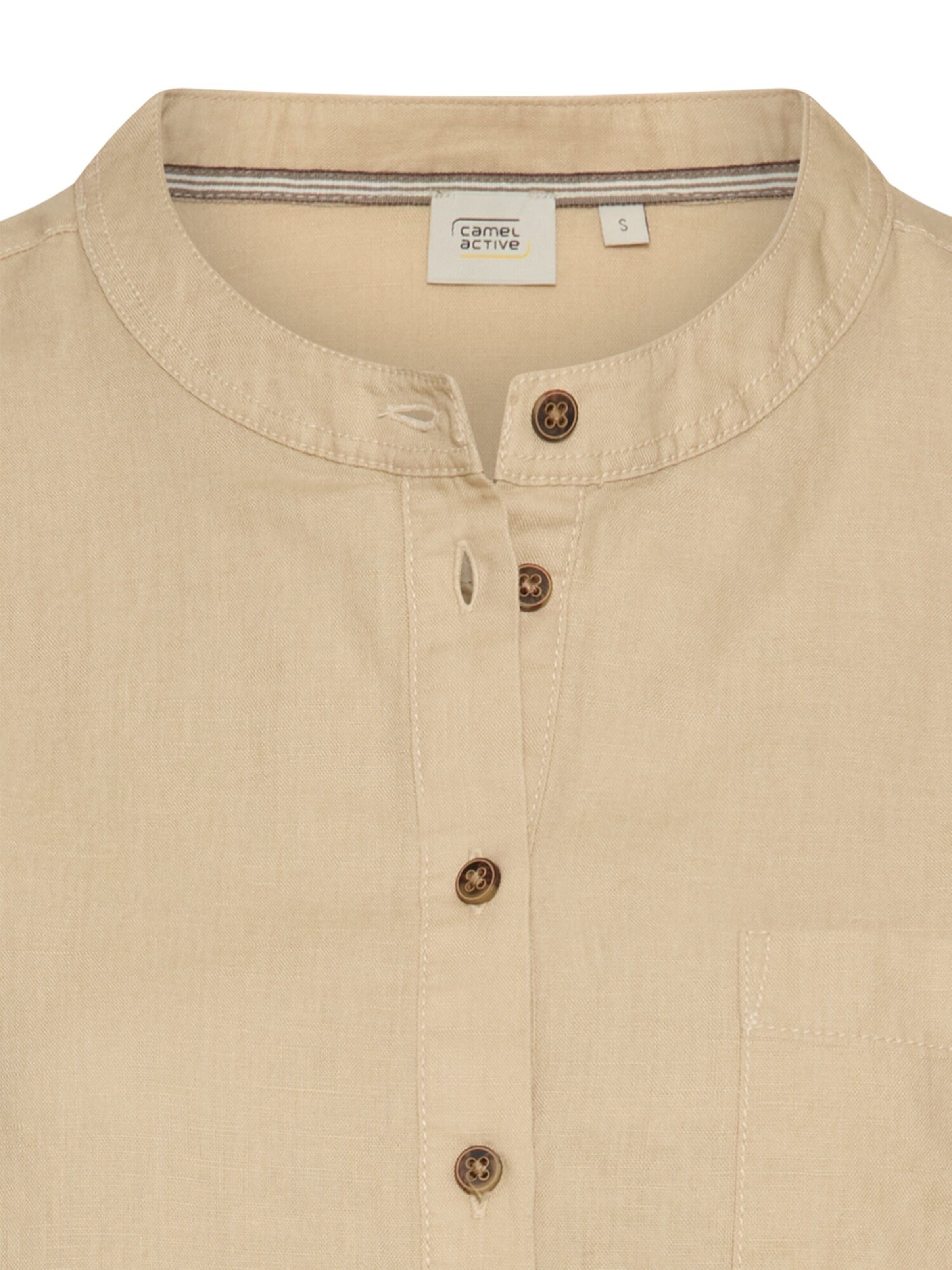 CAMEL ACTIVE Kleid mit Stehkragen in Beige