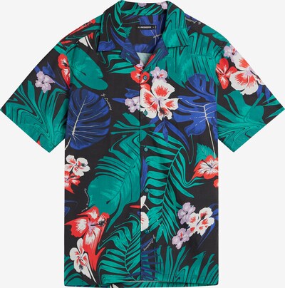 J.Lindeberg Skjorte 'Elio Hibiscus ' i blandingsfarger / svart, Produktvisning