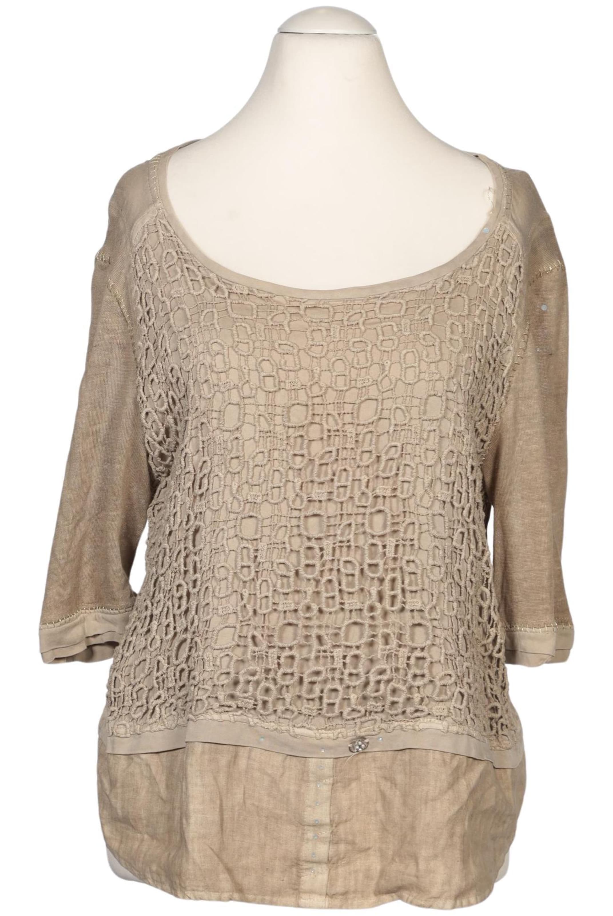 Elisa Cavaletti Bluse M in Beige: Vorderseite
