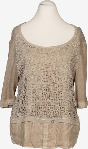 Elisa Cavaletti Bluse M in Beige: Vorderseite