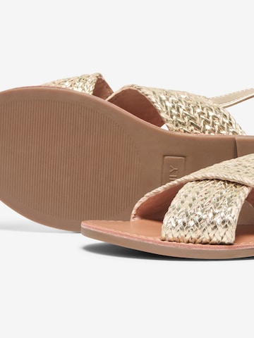 ONLY Sandals 'ONLMANDALA-19' in Gold