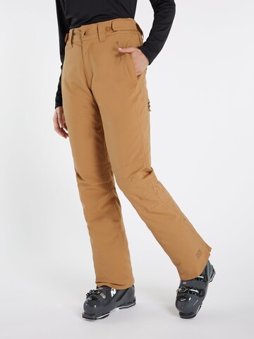 PROTEST Regular Workout Pants 'CARMACKS' in Brown