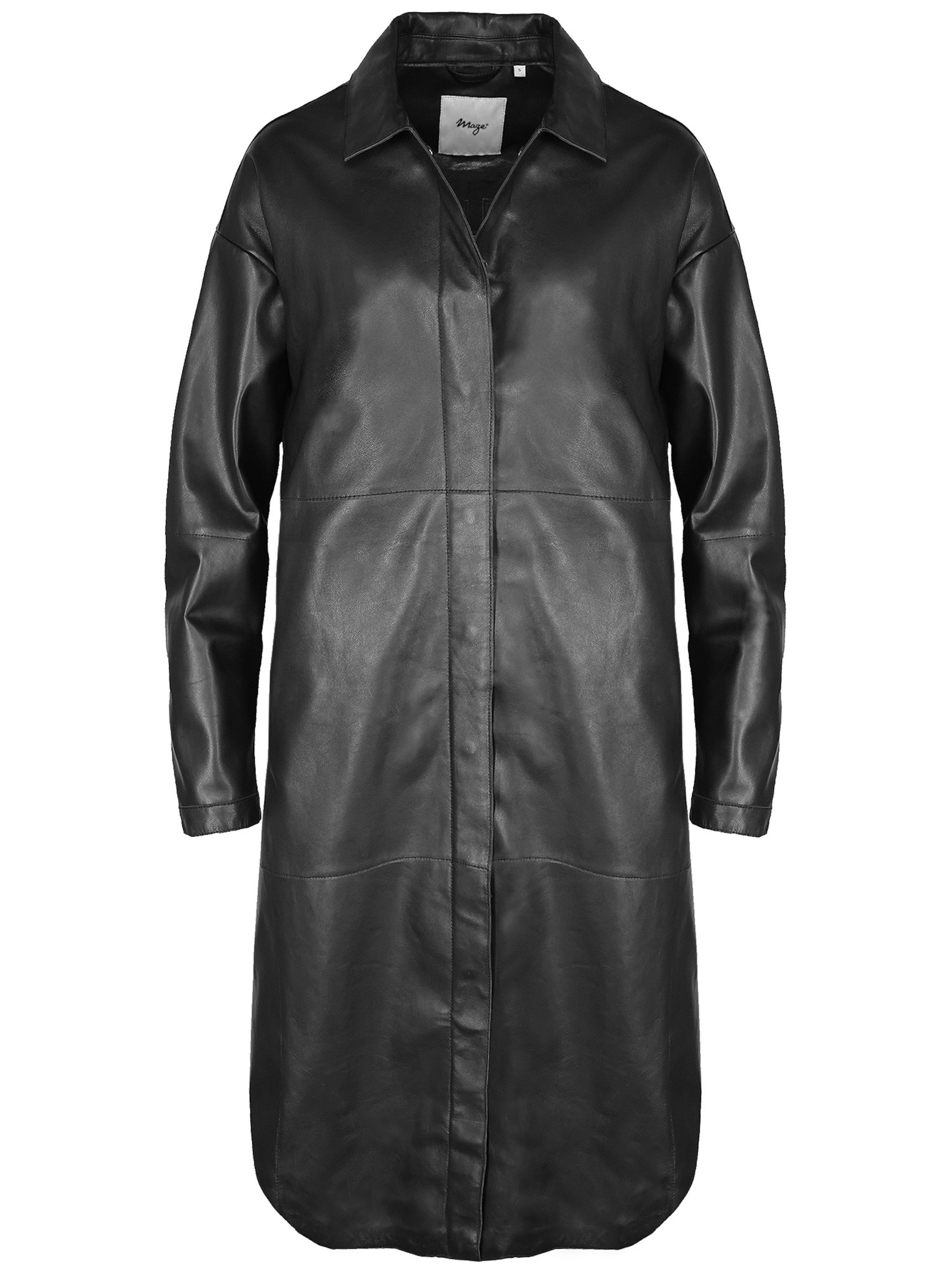 Maze Tussenmantel in Zwart: voorkant