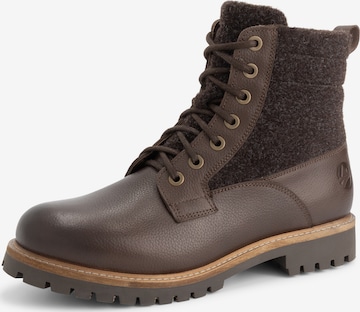 Travelin Veterboots 'Enningdal' in Bruin: voorkant