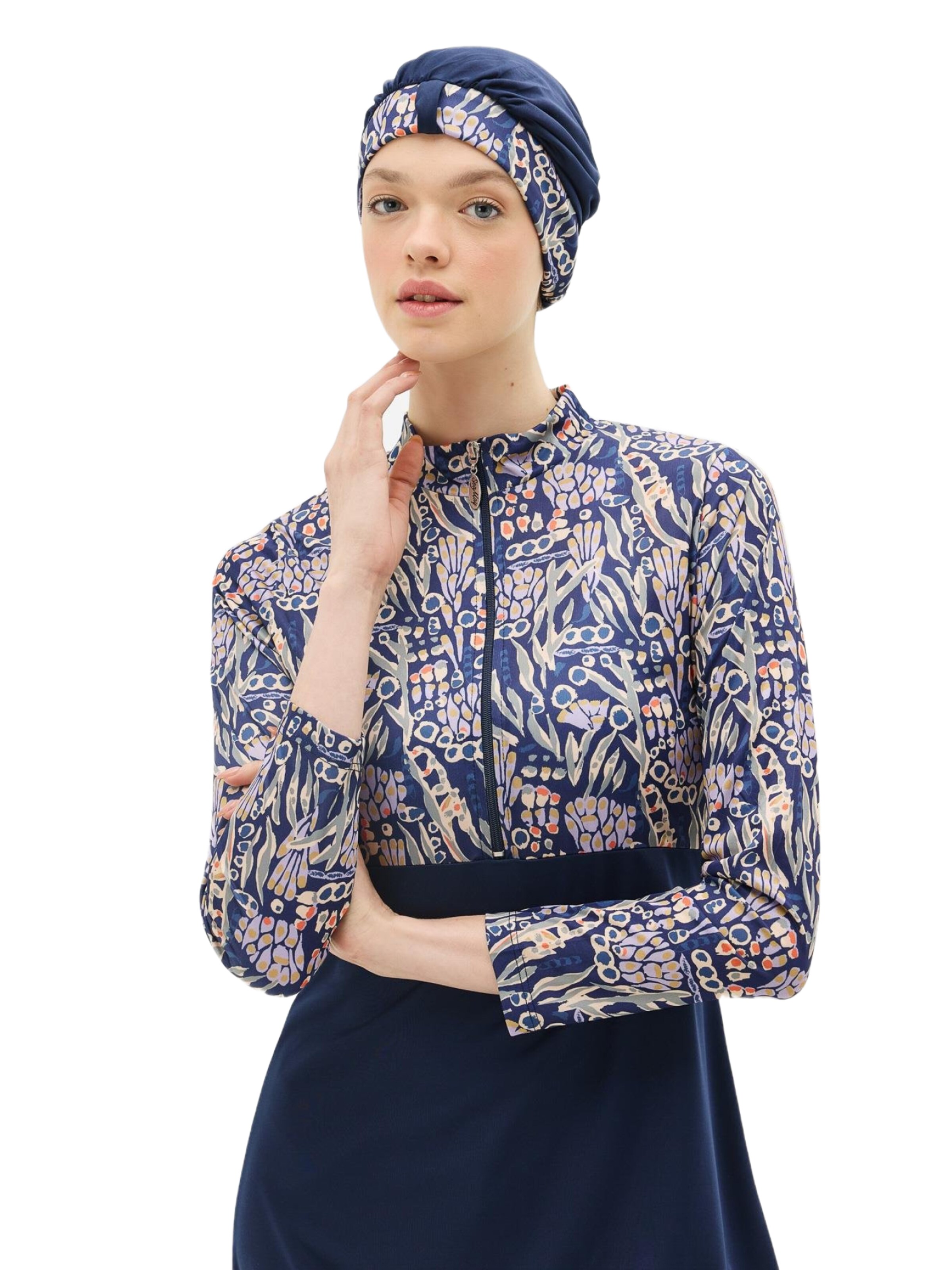 C&City Hidschab-Badeanzug in Blau