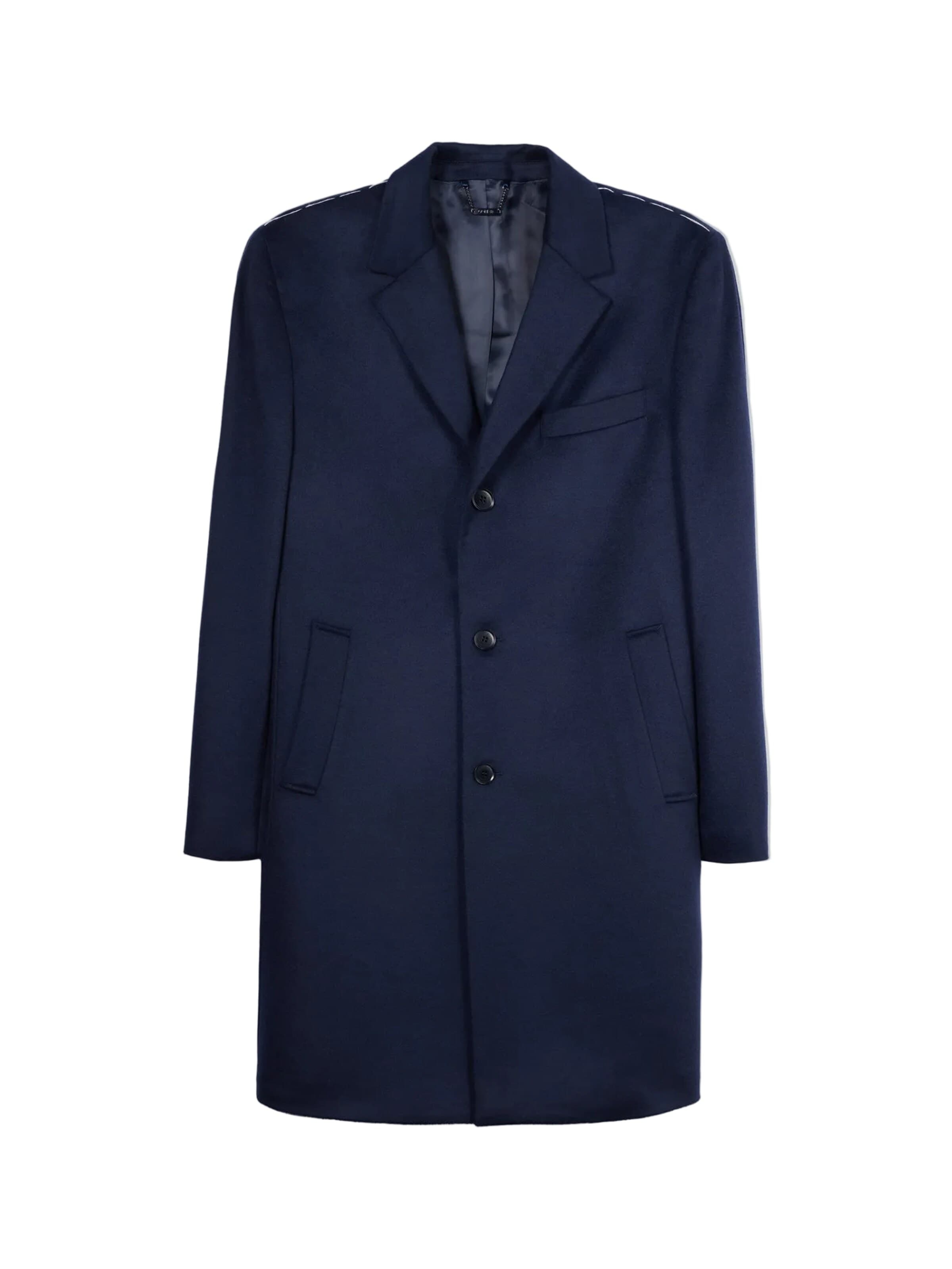Cappotto di mezza stagione 'Men’s Cashmere Coat with Notched Lapels' di GOBI Cashmere in blu: frontale