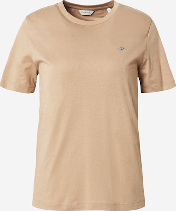 GANT - Camiseta en beige: frente