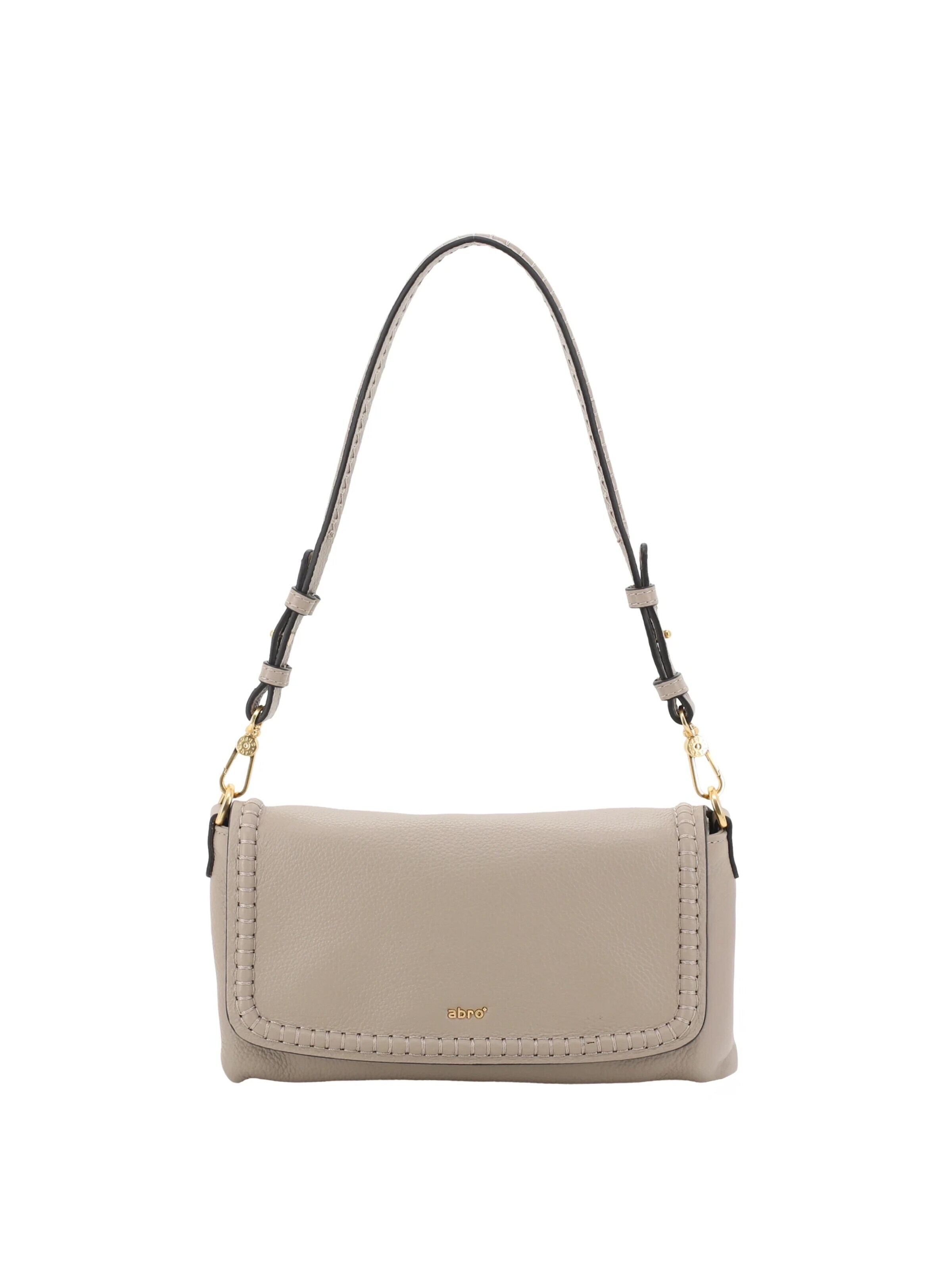 ABRO Schultertasche 'SIGNATURE'‌‌‌‌ in Beige: Vorderseite