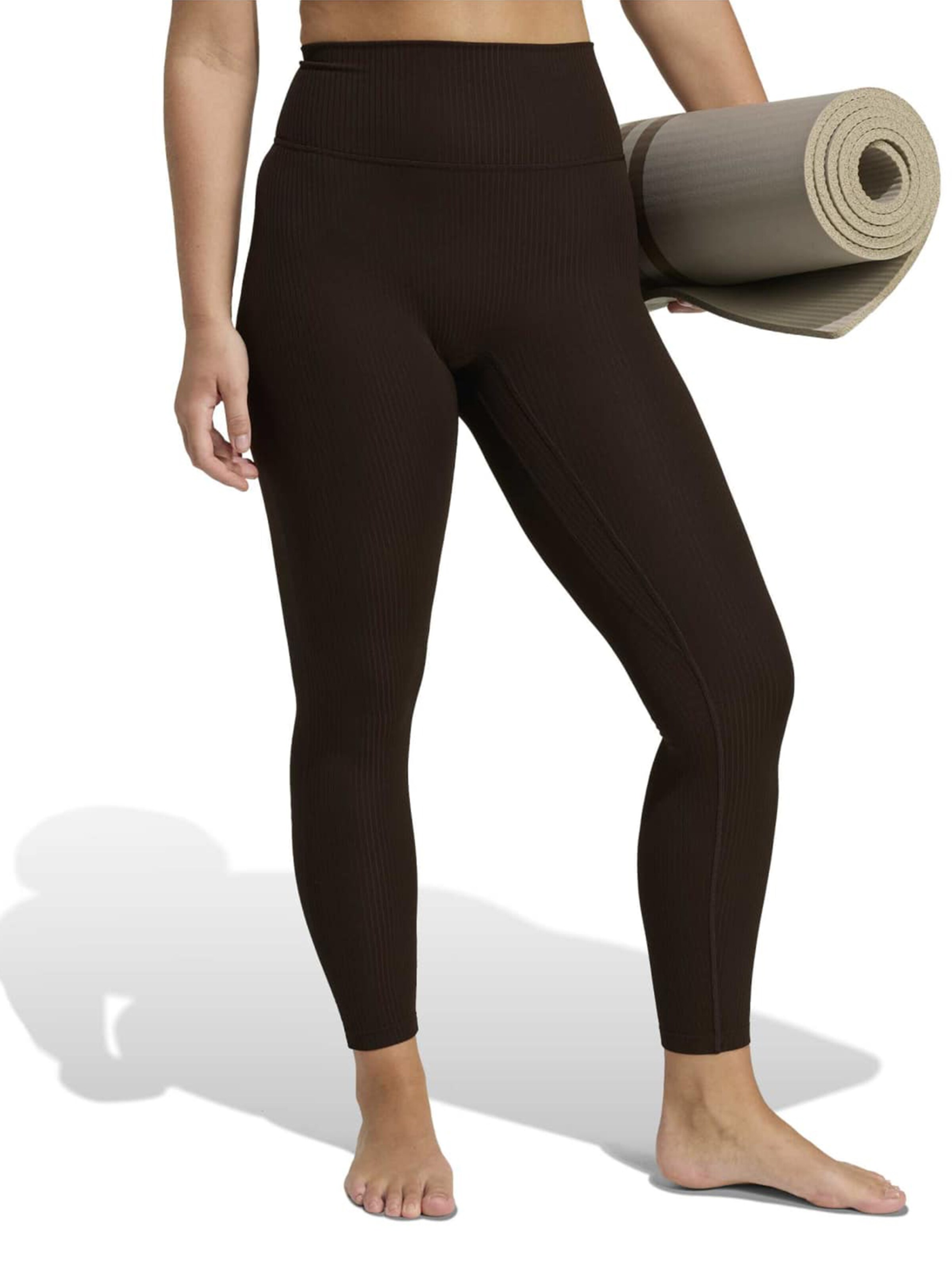 Skinny Pantaloni sport 'All Me' de la ADIDAS PERFORMANCE pe negru: față