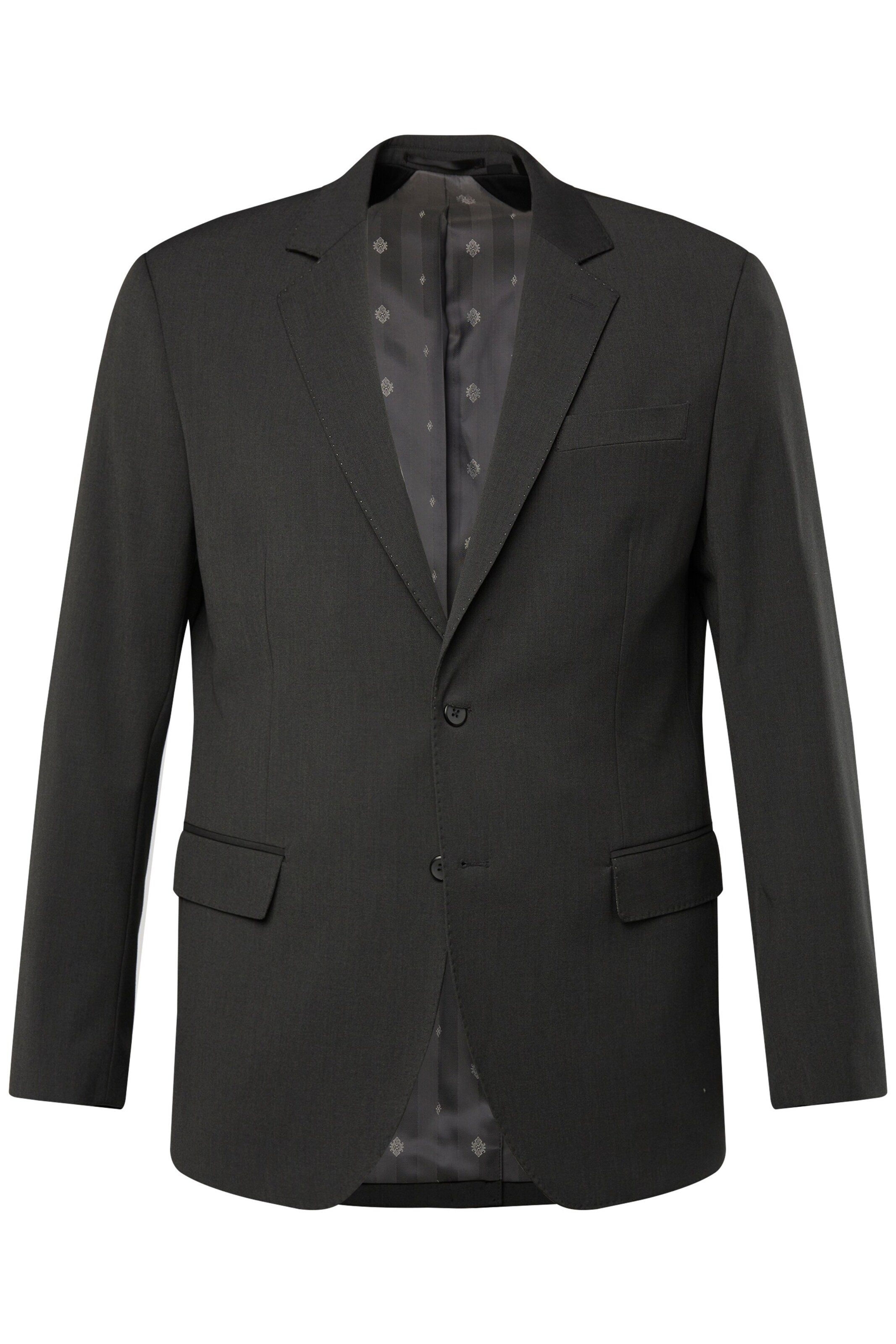 Men Plus Regular Fit Business-Sakko in Grau: Vorderseite