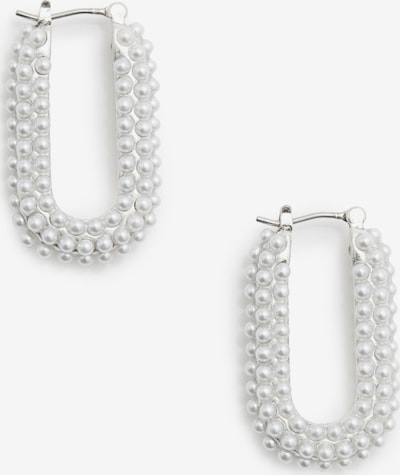 AllSaints Boucles d'oreilles en argent / blanc perle, Vue avec produit