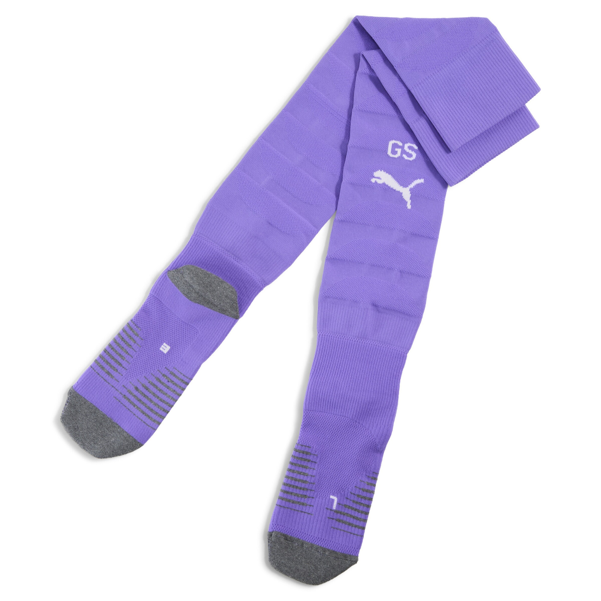 PUMA Football socks 'Galatasaray SK 25/26' in Mottled grey / Dark purple / White, Item view