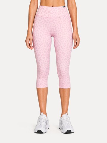Skinny Leggings ' Velvara ' Smilodox en rose : devant