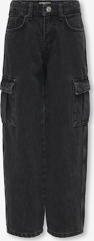 ONLY GIRLS Wide Leg Jeans in Schwarz: Vorderseite