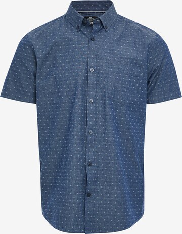 Threadbare Regular fit Overhemd 'Torch' in Blauw: voorkant