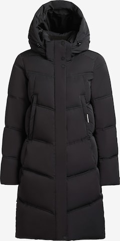 Manteau d’hiver 'GRAYA2' khujo en noir : devant