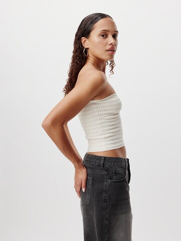 LeGer by Lena Gercke - Top de punto 'Cathleen' en blanco