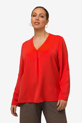 Ulla Popken Blouse in Rood: voorkant