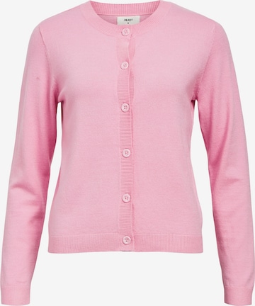 Cardigan 'OBJTHESS' OBJECT en rose : devant