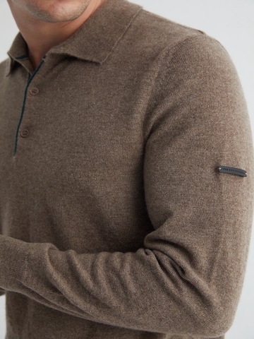 SILK & CASHMERE Gebreid vest in Grijs