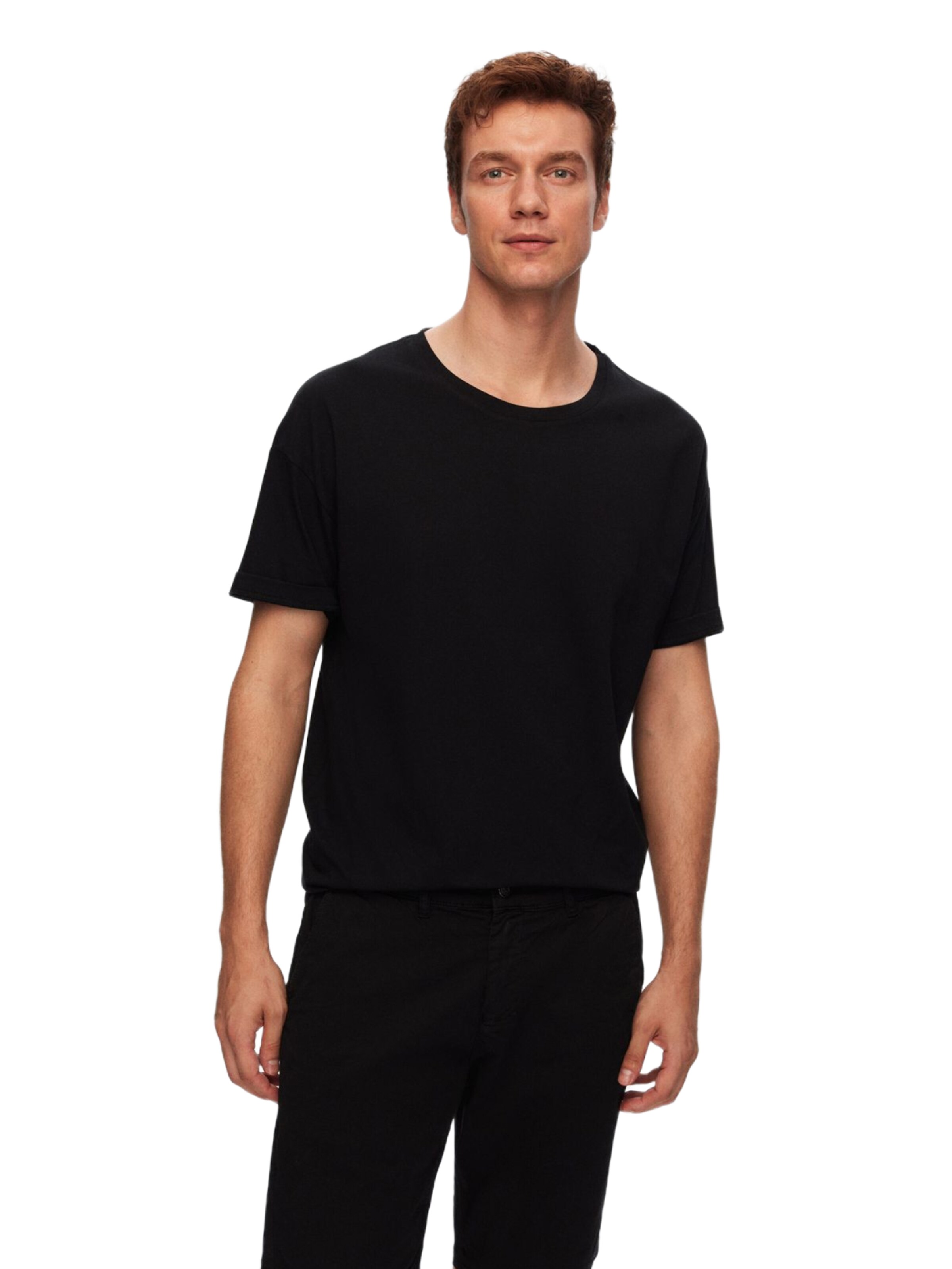 D’S Damat Shirt in Zwart: voorkant