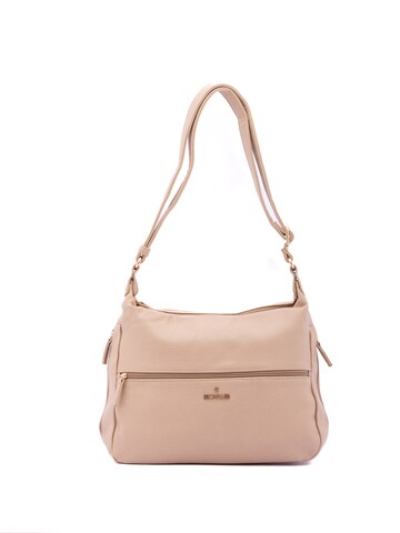 Borsa a spalla 'Borsa a Spalla Donna B Cavalli Ecopelle con Zip - 35x26x11 cm' di B. Cavalli in beige: frontale