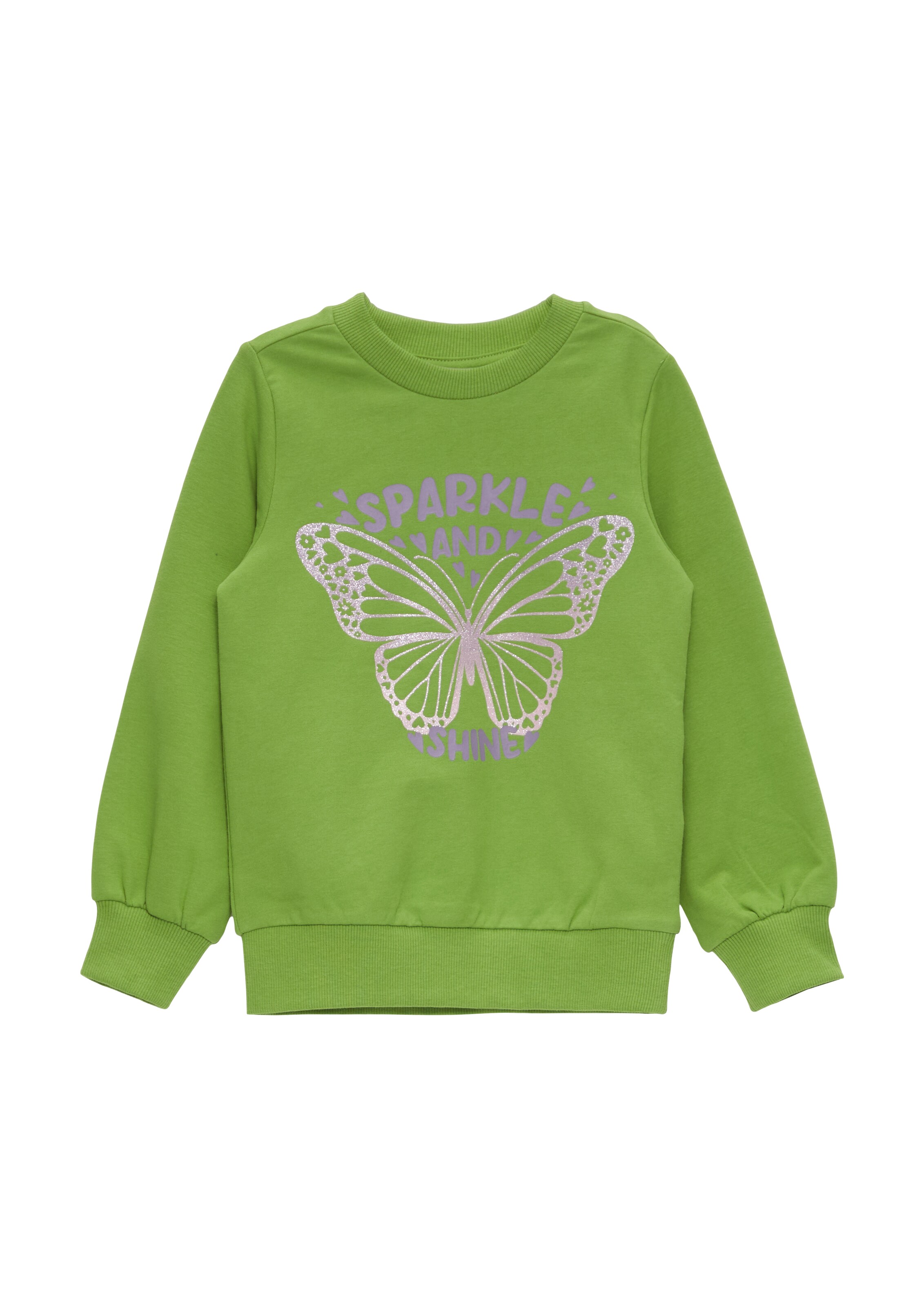 s.Oliver Sweatshirt in Grün: Vorderseite