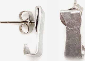 d'ecolife Essentials Ohrringe 'Louvata' in Silber: Vorderseite